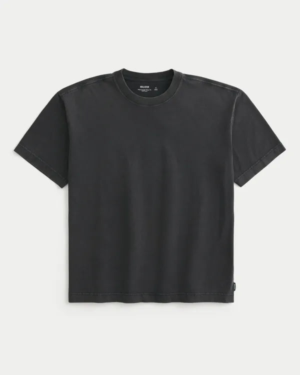 Boxy Heavyweight Washed Crew T-Shirt