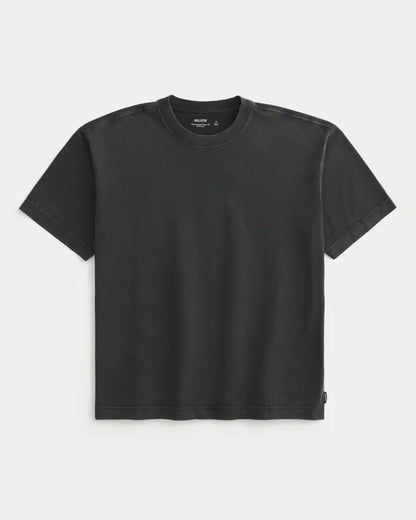 Boxy Heavyweight Washed Crew T-Shirt