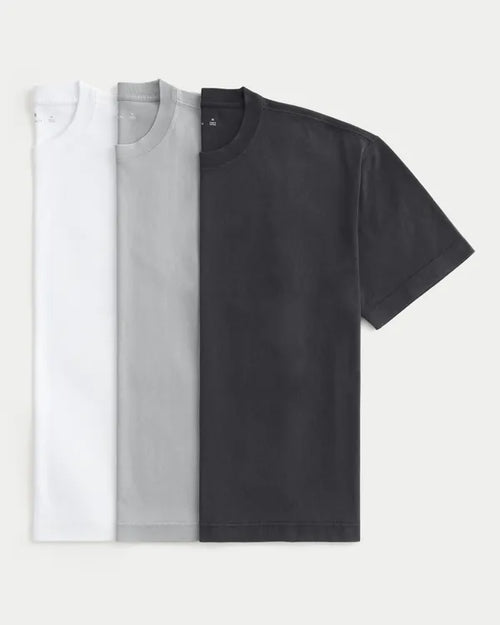 Boxy Heavyweight Crew T-Shirt 3-Pack