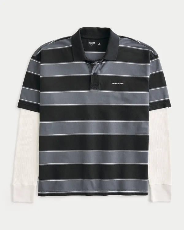 Boxy Layered 2-in-1 Logo Polo