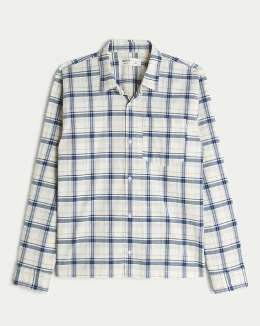 Boxy Poplin Button Front Shirt