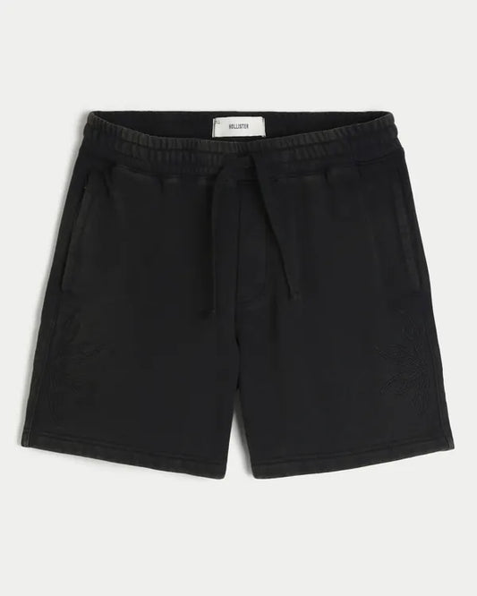 Hollister Feel Good Above-the-Knee Baggy Fleece Graphic Shorts