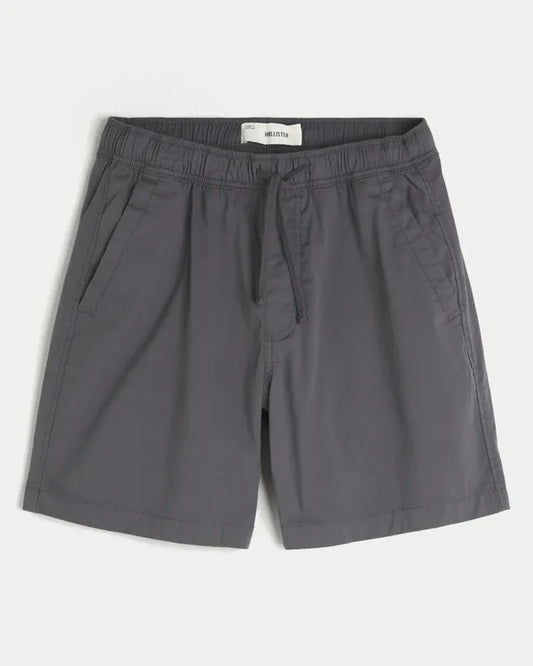 Above-the-Knee Twill Pull-On Shorts
