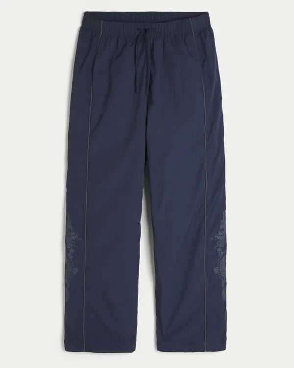 Baggy Dragon Graphic Track Pants