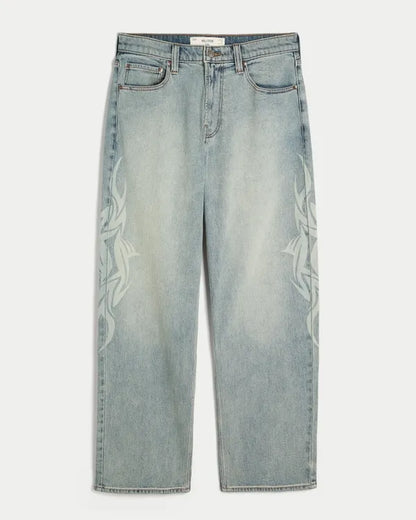 Graphic Baggy Jeans