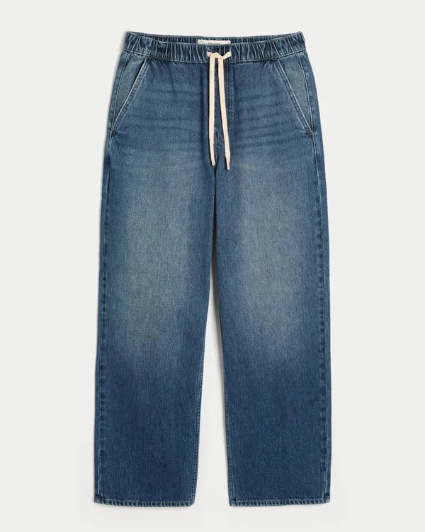 Baggy Pull-On Jeans