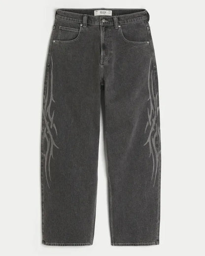 Graphic Skater Baggy Jeans
