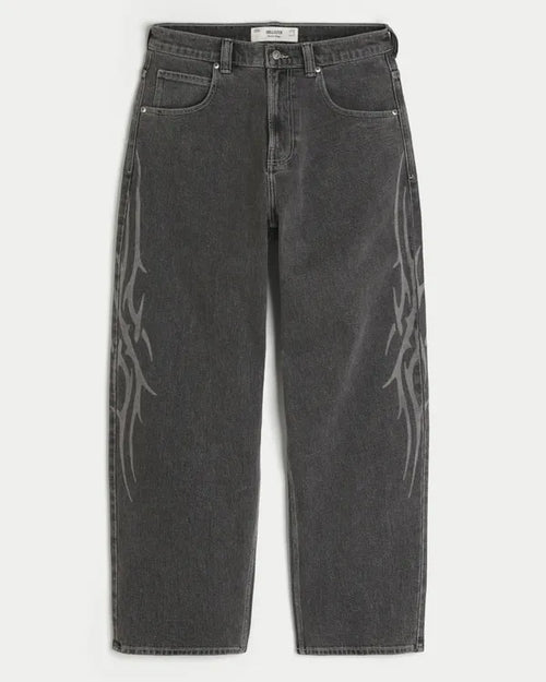Graphic Skater Baggy Jeans