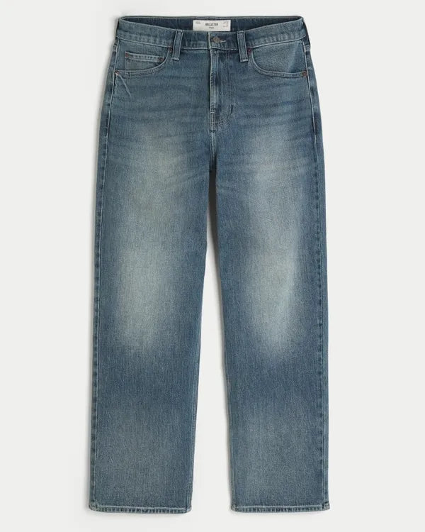 Embroidered Graphic Baggy Jeans