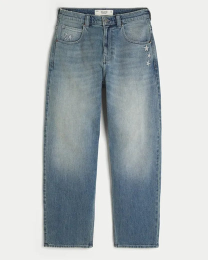 Star Graphic Skater Baggy Jeans
