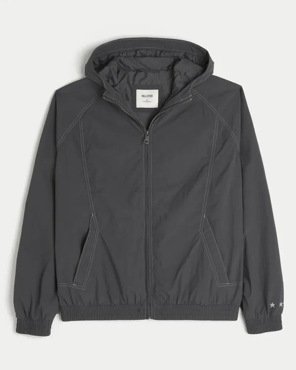 Hooded Windbreaker Jacket