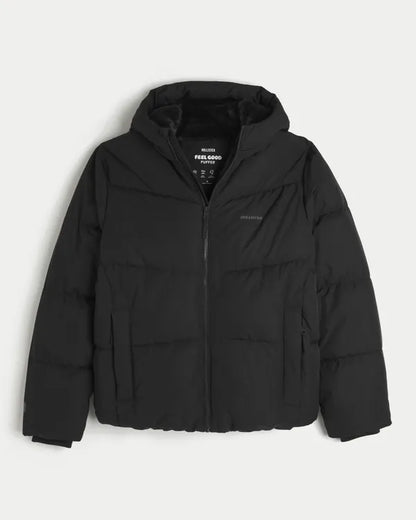 Hollister Feel Good Faux Fur-Lined Puffer Jacket