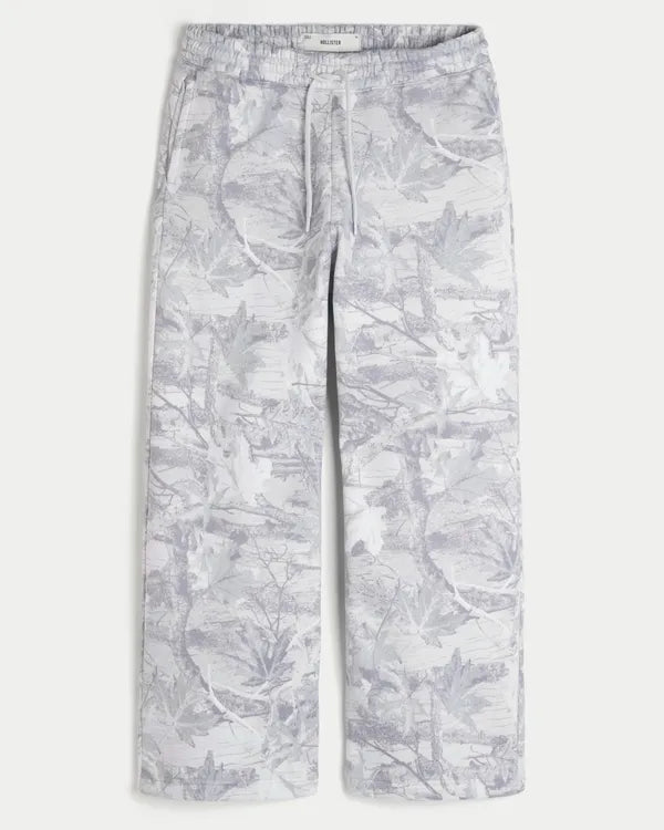 Hollister Feel Good Camo Baggy Bootcut Sweatpants