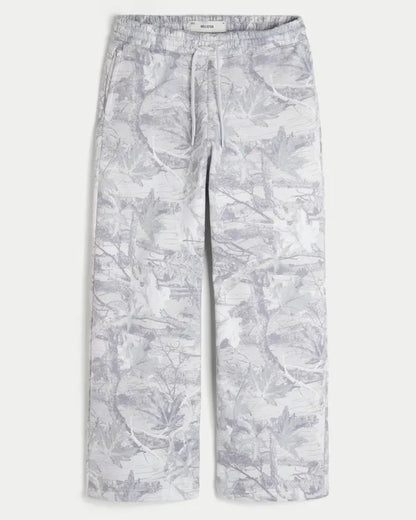 Hollister Feel Good Camo Baggy Bootcut Sweatpants