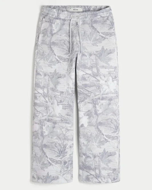 Hollister Feel Good Camo Baggy Bootcut Sweatpants