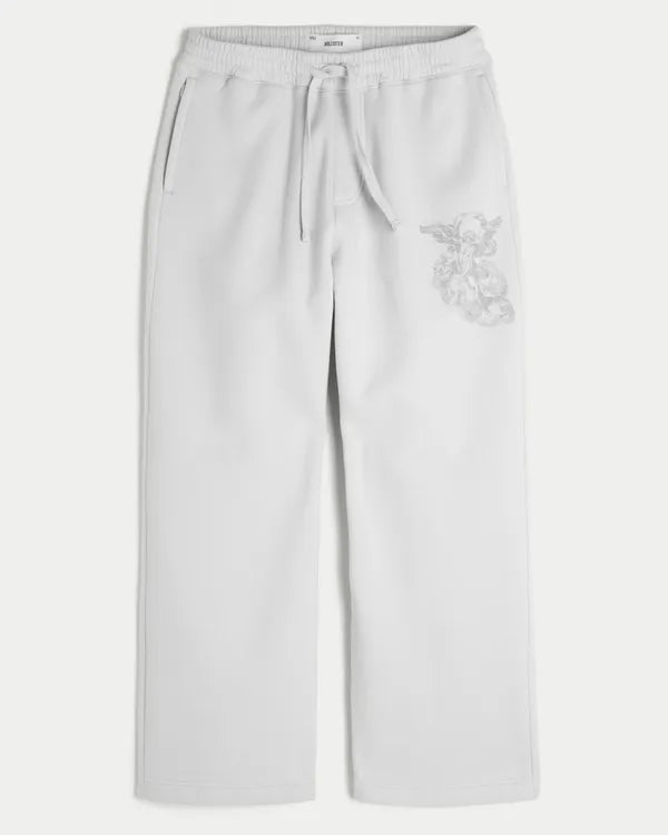 Hollister Feel Good Angel Graphic Super Baggy Sweatpants