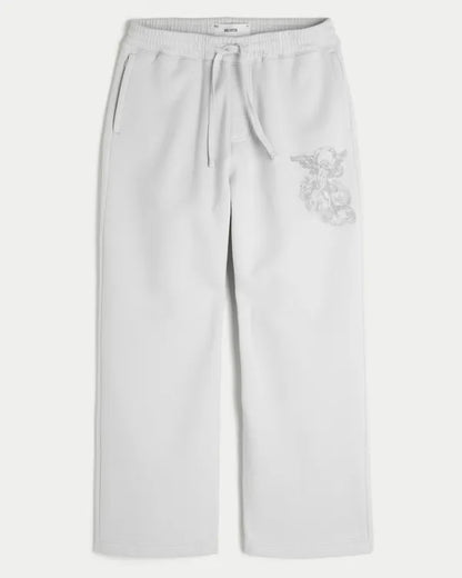 Hollister Feel Good Angel Graphic Super Baggy Sweatpants