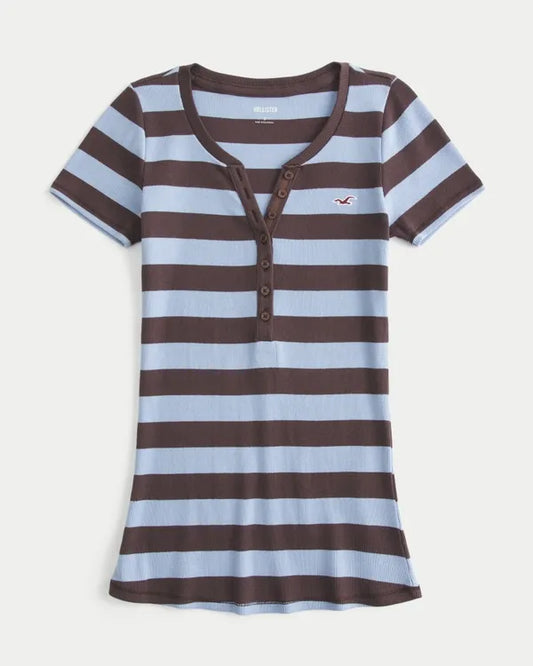 Short-Sleeve Icon Henley