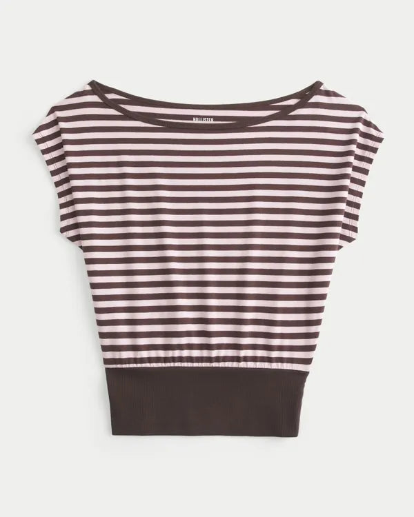 Banded Off-the-Shoulder Top
