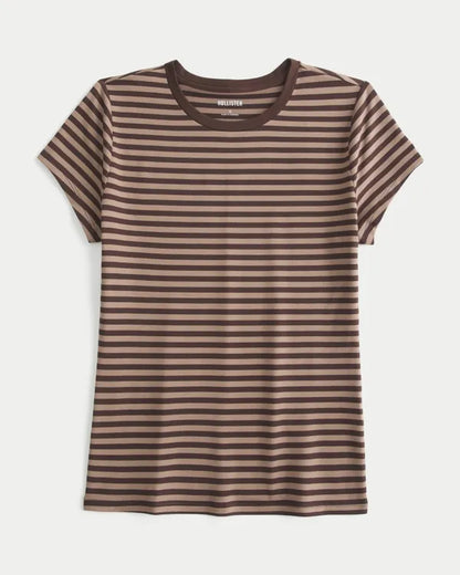 Soft Seamless Fabric Tuckable Crew Baby Tee