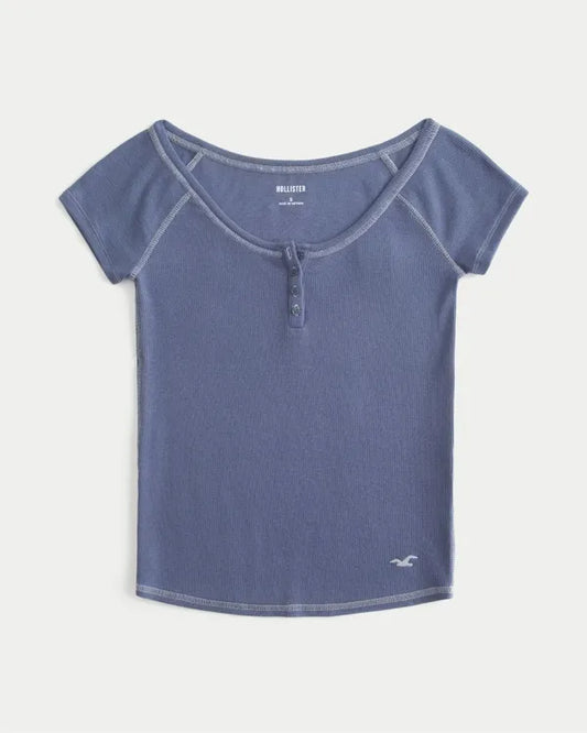Short-Sleeve Henley