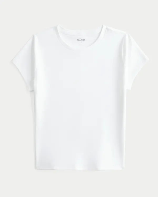 Smooth Seamless Fabric Crew Baby Tee