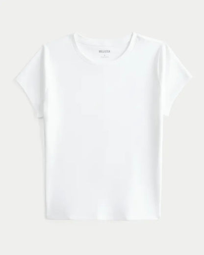 Smooth Seamless Fabric Crew Baby Tee