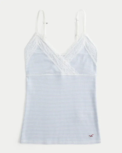 Wrap Lace Trim Layering Cami