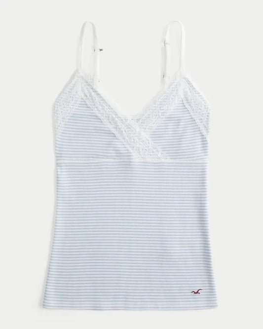 Wrap Lace Trim Layering Cami