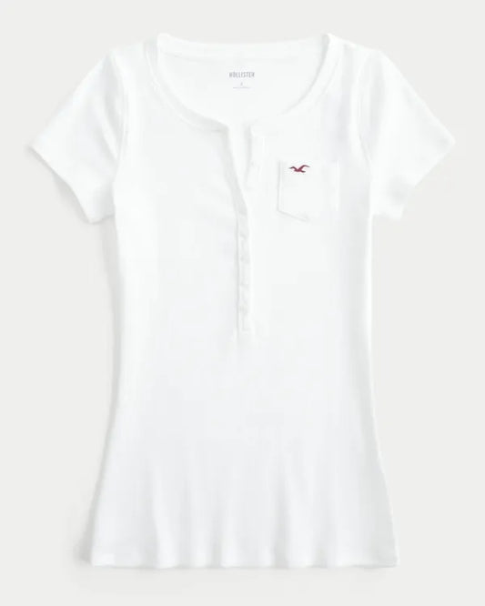 Short-Sleeve Pocket Henley