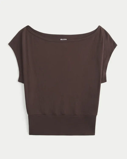 Banded Off-the-Shoulder Top