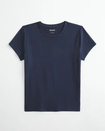 Smooth Seamless Fabric Crew Baby Tee