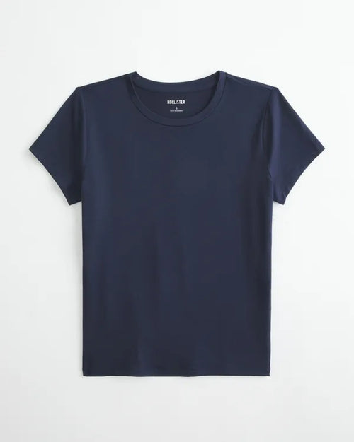 Smooth Seamless Fabric Crew Baby Tee