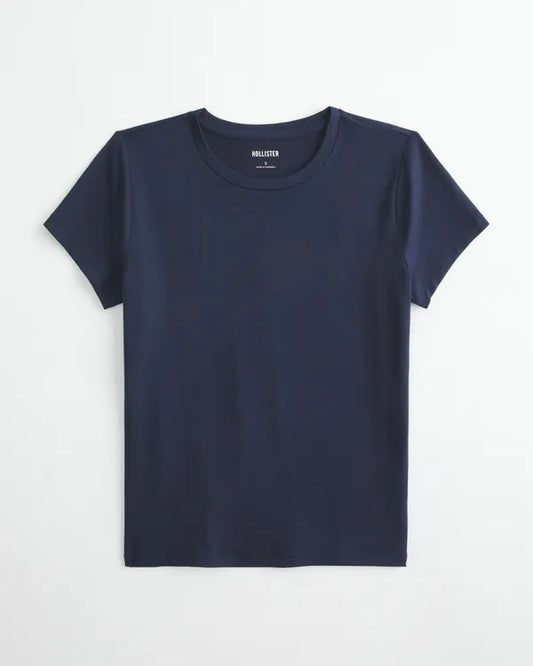 Smooth Seamless Fabric Crew Baby Tee