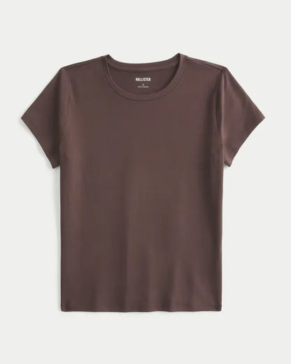Smooth Seamless Fabric Crew Baby Tee
