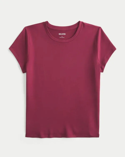 Smooth Seamless Fabric Crew Baby Tee