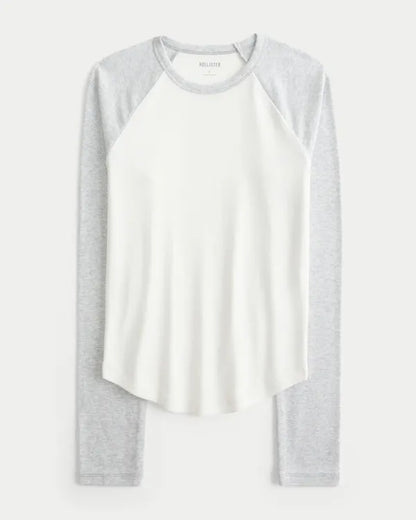 Long-Sleeve Raglan Crew T-Shirt