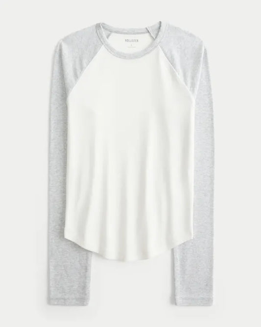 Long-Sleeve Raglan Crew T-Shirt
