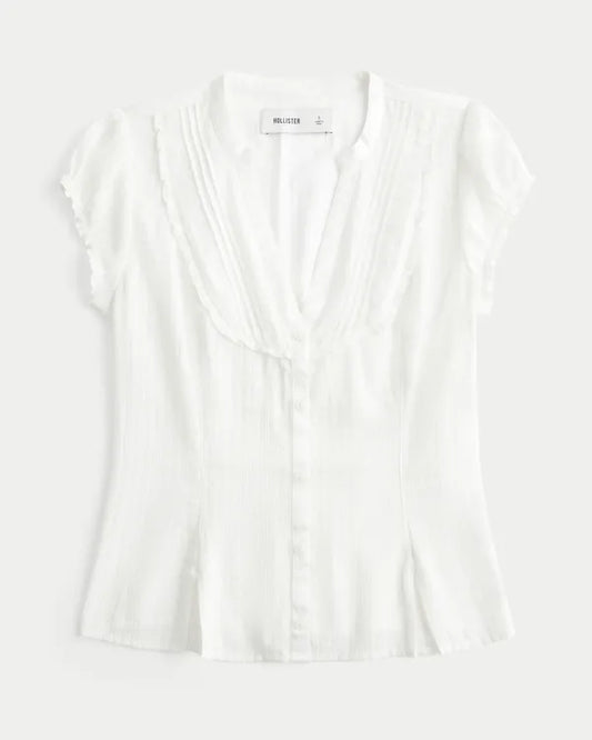Ruffle Short-Sleeve Top