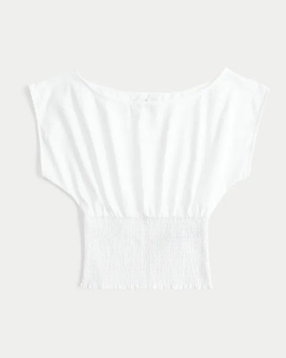 Banded Off-the-Shoulder Top