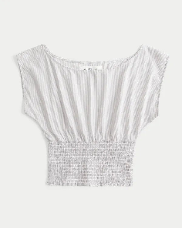Banded Off-the-Shoulder Top