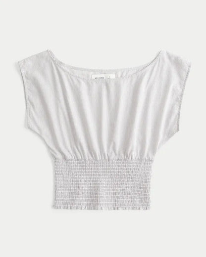 Banded Off-the-Shoulder Top