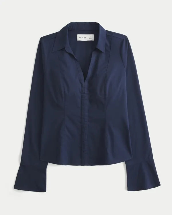 Hollister Ciara Bell Sleeve Shirt