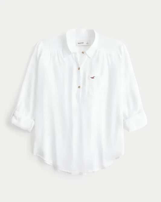 Hollister Pearl Popover Shirt