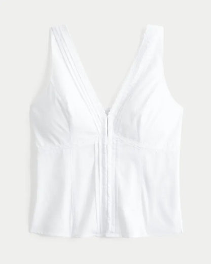 Hook & Eye Lace Trim Tank