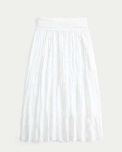 2-in-1 Convertible Maxi Skirt to Midi Dress