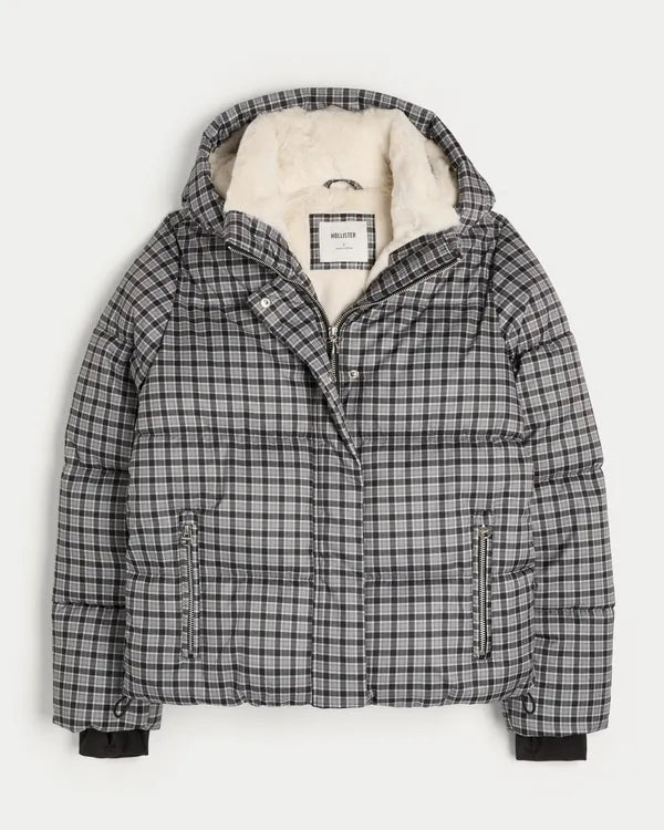 Faux Fur-Lined Puffer Jacket