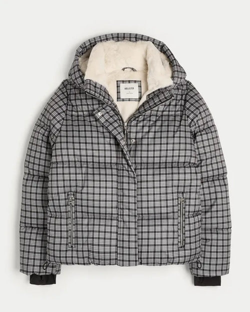 Faux Fur-Lined Puffer Jacket