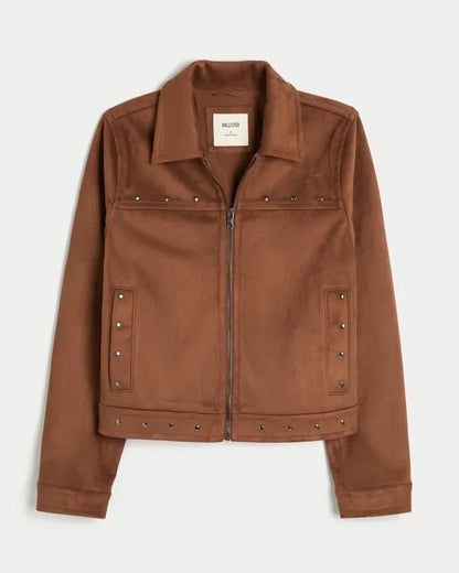 Faux Suede Boho Jacket