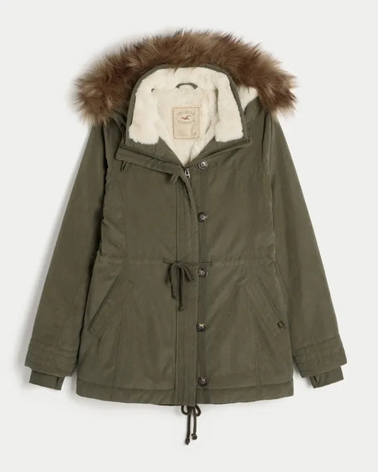 Faux Fur-Lined Parka